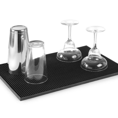 Mata Barmańska Gumowa Czarna 453x305x(H)15mm | BAR UP 597972