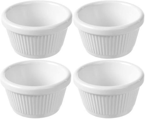 Miseczka Ramekin Kremowa 70x70x(H)37 mm - Zestaw 4 Szt. | FINE DINE 565650