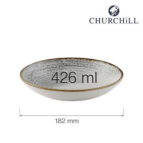 Miska coupe Homespun Accents Jasper Grey 182 mm Churchill