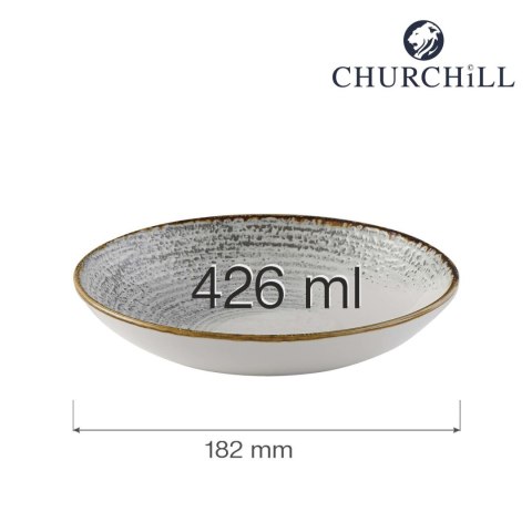Miska coupe Homespun Accents Jasper Grey 182 mm Churchill