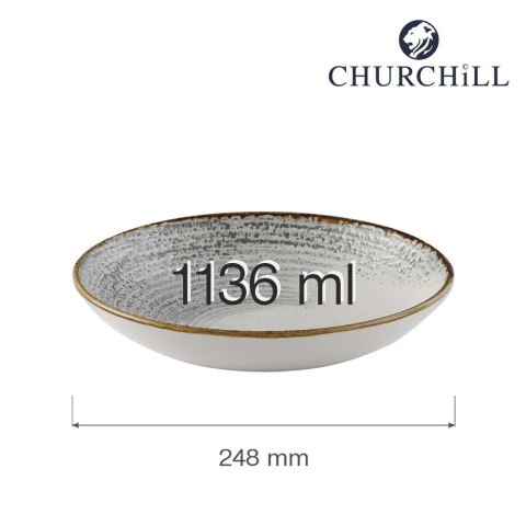 Miska coupe Homespun Accents Jasper Grey 248 mm Churchill