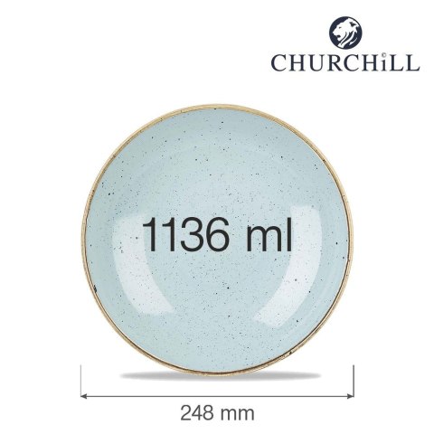 Miska coupe Stonecast Duck Egg Blue 1136 ml Churchill