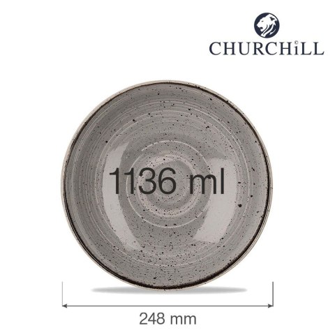 Miska coupe Stonecast Peppercorn Grey 1136 ml Churchill