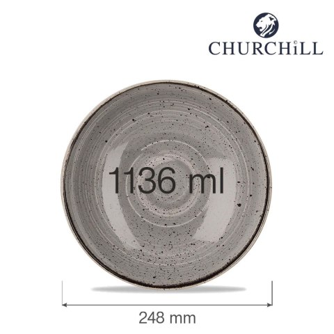 Miska coupe Stonecast Peppercorn Grey 1136 ml Churchill