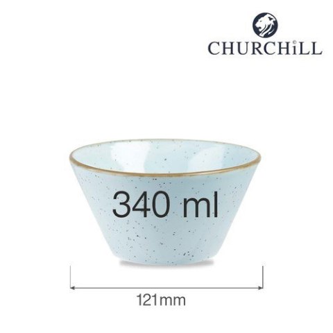 Miska konikalna Stonecast Duck Egg Blue 340 ml, 121 mm Churchill