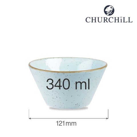 Miska konikalna Stonecast Duck Egg Blue 340 ml, 121 mm Churchill