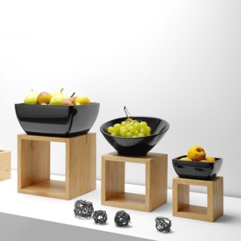 Miska kW adratowa z Melaminy Czarna 190x190x(H)90 mm | FINE DINE 779590