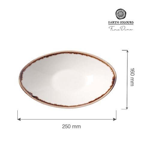 Miska Łódka Vanilla 250x160 mm | FINE DINE 781180