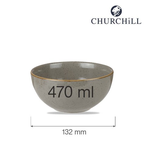 Miska Stonecast Peppercorn Grey 470 ml, 132 mm Churchill
