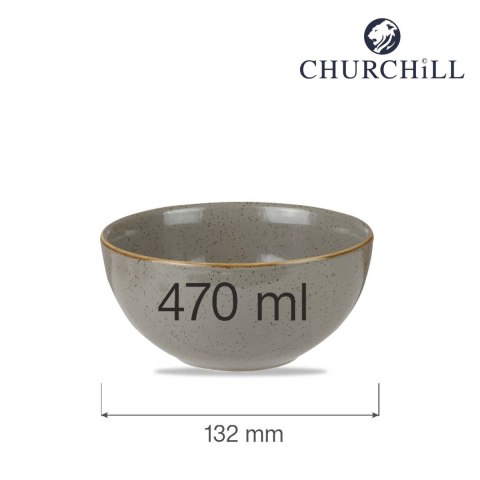 Miska Stonecast Peppercorn Grey 470 ml, 132 mm Churchill