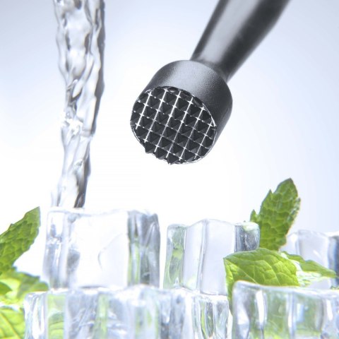 Muddler Moździerz Barmański Profilowany Kratka Czarny Ø34x207mm | BAR UP 596739