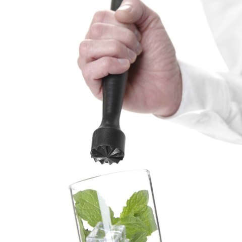 Muddler z Tworzywa Moździerz Profilowany Gwiazdka Czarny Ø34x207mm | BAR UP 596951