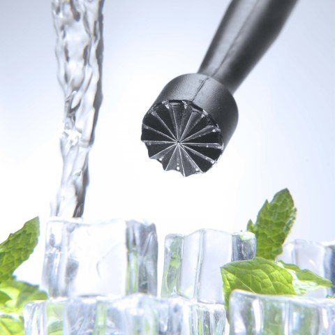 Muddler z Tworzywa Moździerz Profilowany Gwiazdka Czarny Ø34x207mm | BAR UP 596951