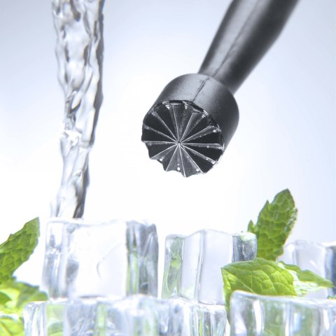 Muddler z Tworzywa Moździerz Profilowany Gwiazdka Czarny Ø34x207mm | BAR UP 596951