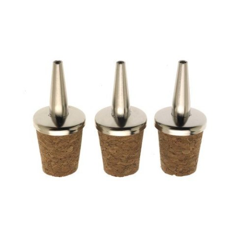 Nalewak Stal/Naturalny Korek - Zestaw 3 Szt. | BARFLY M37049