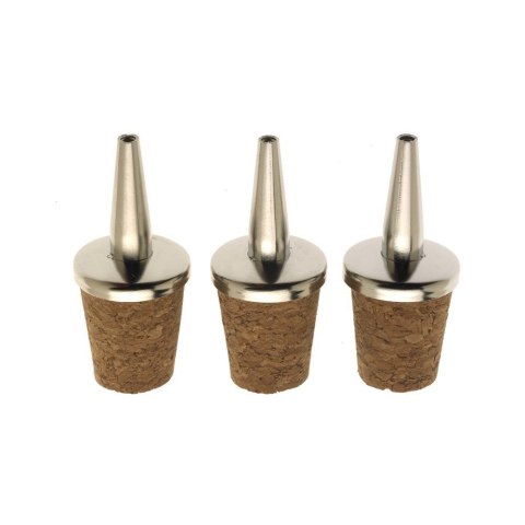 Nalewak Stal/Naturalny Korek - Zestaw 3 Szt. | BARFLY M37049