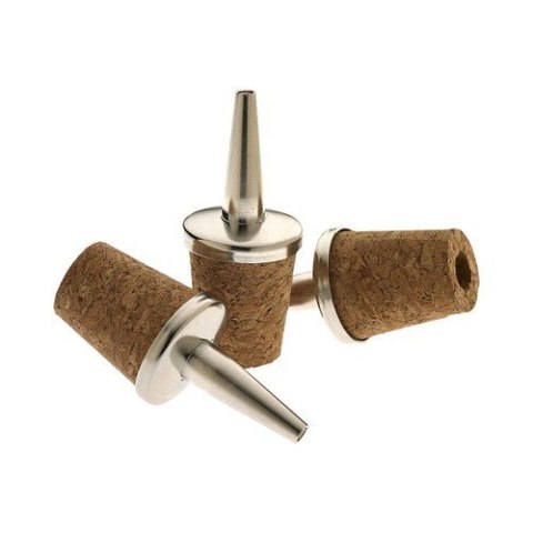 Nalewak Stal/Naturalny Korek - Zestaw 3 Szt. | BARFLY M37049