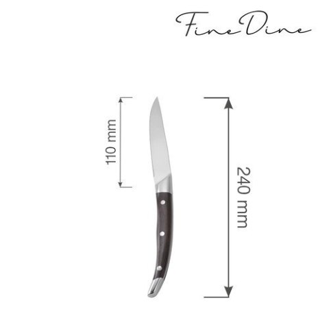 Nóż do Steków Corfu 240 mm Zestaw 6 Szt. | FINE DINE 781036