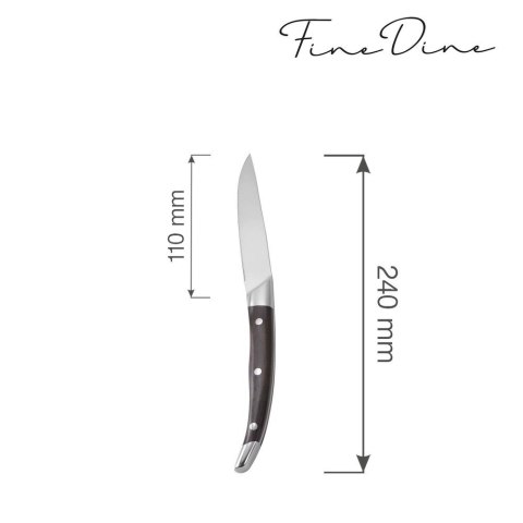 Nóż do Steków Corfu 240 mm Zestaw 6 Szt. | FINE DINE 781036