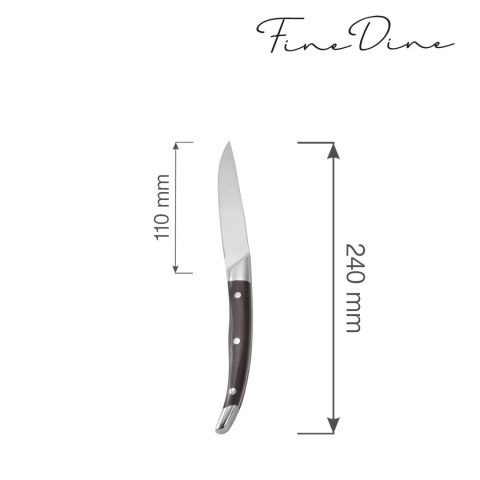 Nóż do Steków Corfu 240 mm Zestaw 6 Szt. | FINE DINE 781036
