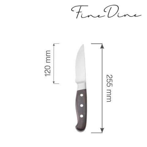 Nóż do Steków Jumbo Corfu 255 mm Zestaw 6 Szt. | FINE DINE 781043