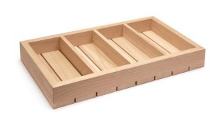 Organizer Drewniany Na Sztućce 530x325x65 mm | FINE DINE 561089