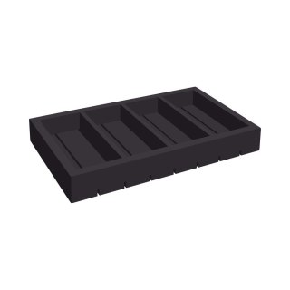 Organizer Drewniany Na Sztućce Madeira Black 530x325x65 mm | FINE DINE 504871