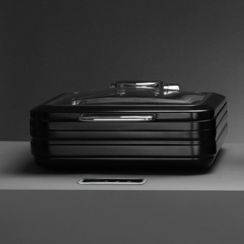 Podgrzewacz Indukcyjny GN 2/3 z Pokrywą Szklaną De Luxe Black | FINE DINE 473580