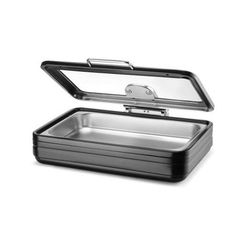 Podgrzewacz Indukcyjny ze Szklaną Pokrywą De Luxe Black GN 1/1 | FINE DINE 473573