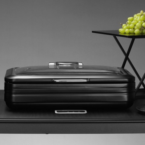 Podgrzewacz Indukcyjny ze Szklaną Pokrywą De Luxe Black GN 1/1 | FINE DINE 473573