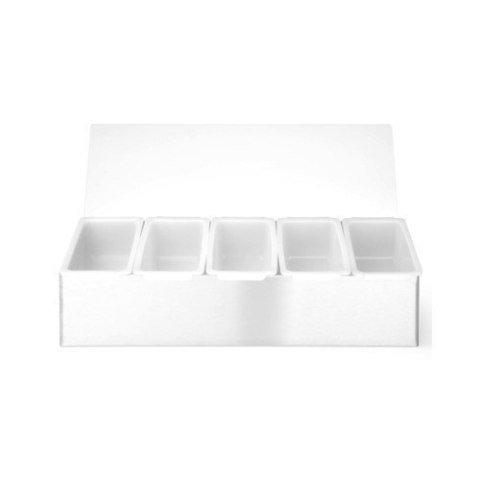 Pojemnik Barmański Na Dodatki do Drinków 5 Kontenerów 375x140x(H)90mm | BAR UP 552100