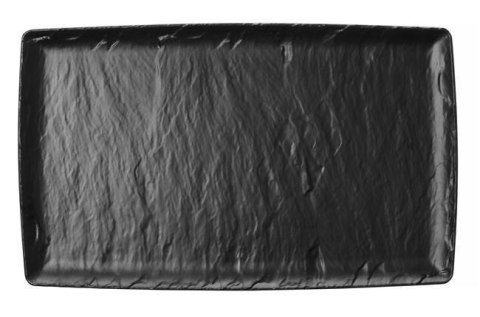 Półmisek z Melaminy Rock Czarny GN 1/1 530x325mm | FINE DINE 562383