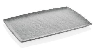 Półmisek z Melaminy Rock Szary GN 1/1 530x325mm | FINE DINE 562390