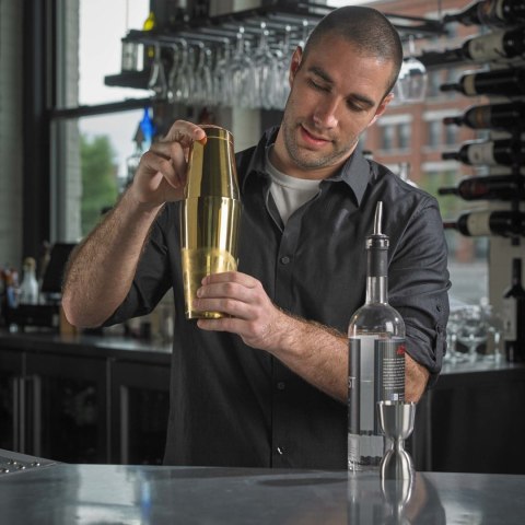 Shaker Boston 2-Częściowy Typu Tin&Tin Złoty 700 ml + 500 ml | BARFLY M37009GD