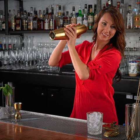 Shaker Boston 2-Częściowy Typu Tin&Tin Złoty 700 ml + 500 ml | BARFLY M37009GD