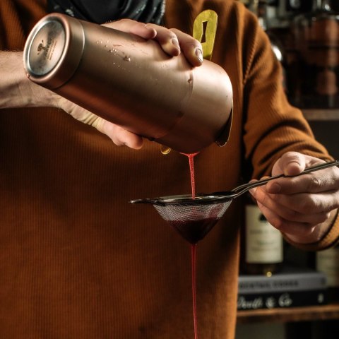 Shaker Barmański 3-Częściowy w Stylu Japońskim Diamond Lettice Antyczna Miedź 700ml | BARFLY M37205ACP