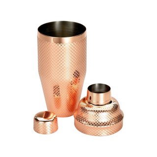 Shaker Barmański 3-Częściowy w Stylu Japońskim Diamond Lettice Miedź 700ml | BARFLY M37205CP