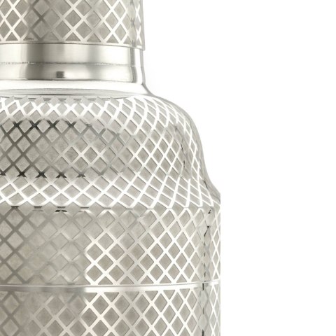 Shaker Barmański 3-Częściowy w Stylu Japońskim Diamond Lettice Stal Nierdzewna 700ml | BARFLY M37205