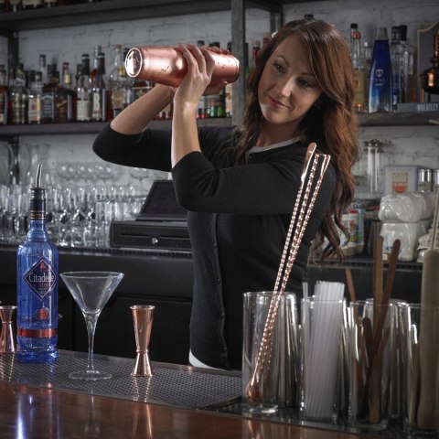 Shaker Barmański 3-Częściowy w Stylu Japońskim Antyczna Miedź 700 ml | BARFLY M37039ACP