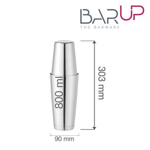 Shaker Bostoński Tin-On-Tin 0,8l Ø90x(H)303mm | BAR UP 596401