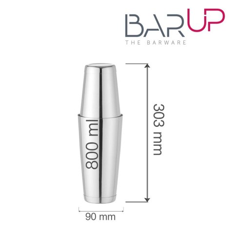 Shaker Bostoński Tin-On-Tin 0,8l Ø90x(H)303mm | BAR UP 596401