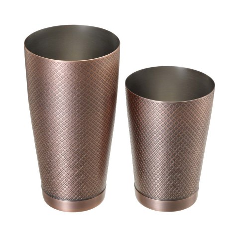 Shaker Tin Tin Diamond Lattice Antyczna Miedź 830/530ml | BARFLY M37200ACP