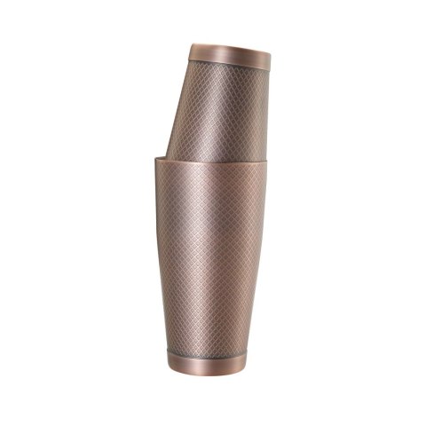 Shaker Tin Tin Diamond Lattice Antyczna Miedź 830/530ml | BARFLY M37200ACP