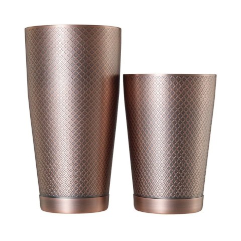 Shaker Tin Tin Diamond Lattice Antyczna Miedź 830/530ml | BARFLY M37200ACP