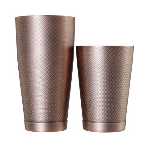 Shaker Tin Tin Diamond Lattice Antyczna Miedź 830/530ml | BARFLY M37200ACP