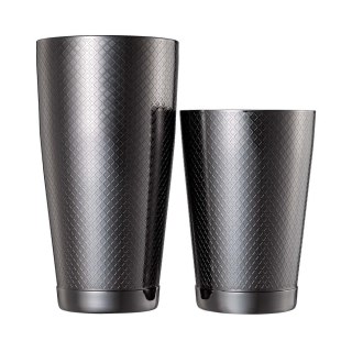 Shaker Tin Tin Diamond Lattice Czarny 830/530ml | BARFLY M37200BK