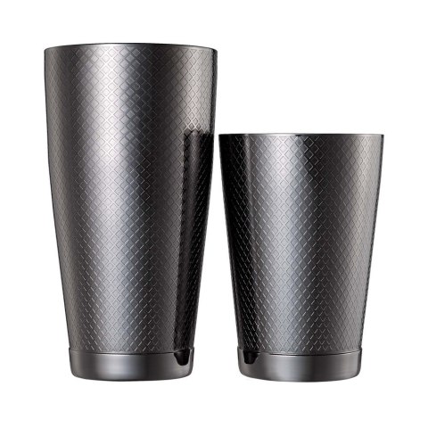 Shaker Tin Tin Diamond Lattice Czarny 830/530ml | BARFLY M37200BK