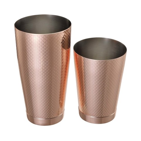 Shaker Tin Tin Diamond Lattice Miedź 830/530ml | BARFLY M37200CP