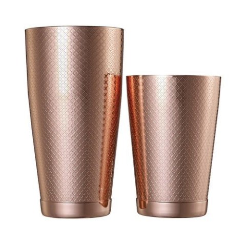 Shaker Tin Tin Diamond Lattice Miedź 830/530ml | BARFLY M37200CP