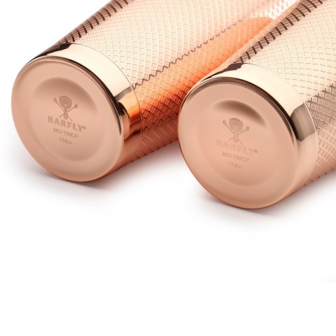 Shaker Tin Tin Diamond Lattice Miedź 830/530ml | BARFLY M37200CP